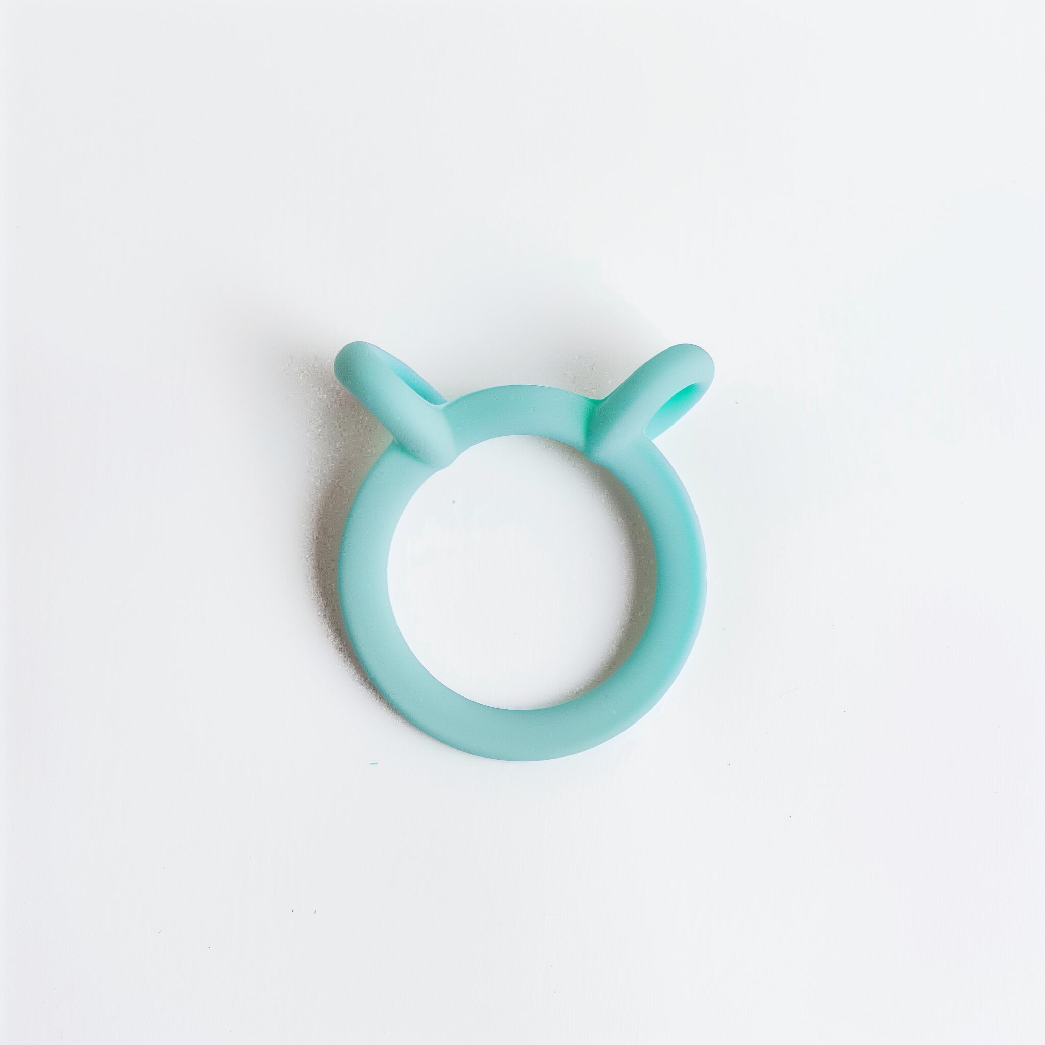 Tinko™ BunnyGrip Silicone Teether – BPA-Free Soothing Teething Ring
